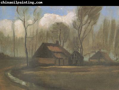 Vincent Van Gogh Farmhouses among Trees (nn04)