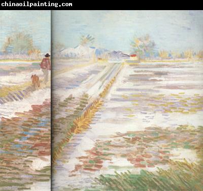 Vincent Van Gogh Landscape with Snow (nn04)