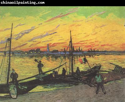 Vincent Van Gogh Coal Barges (nn04)