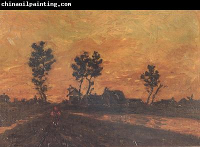 Vincent Van Gogh Landscape at Sunset (nn04)