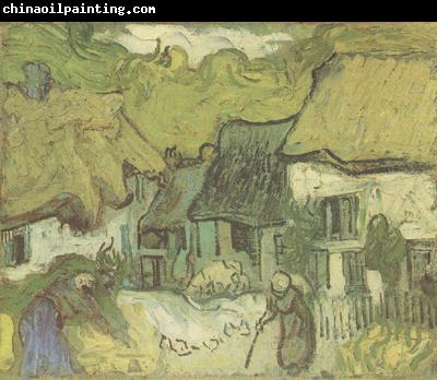 Vincent Van Gogh Thatched Cottages in jorgus (nn04)