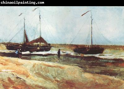 Vincent Van Gogh Beach at Scheveningen in Calm Weather (nn04)