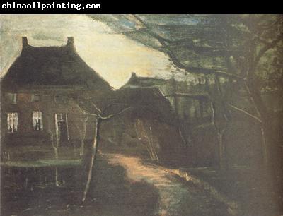 Vincent Van Gogh The Parsonage at Nuenen by Moonlight (nn04)