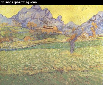 Vincent Van Gogh A Meadow in the Mounatains:Le Mas de Saint-Paul (nn04)