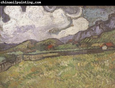 Vincent Van Gogh Wheat Field behind Saint-Paul Hospital (nn04)