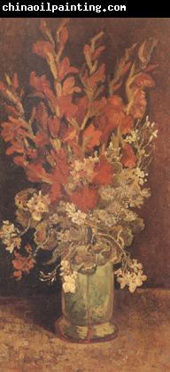 Vincent Van Gogh Vase with Gladioli and Carnations (nn04)