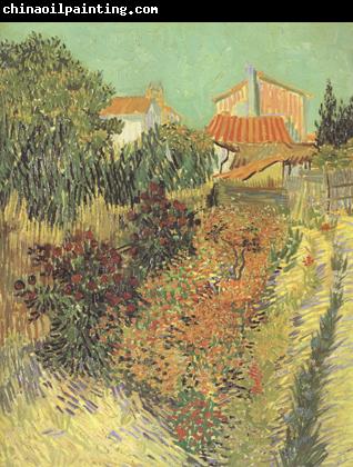 Vincent Van Gogh Garden Behind a House (nn04)