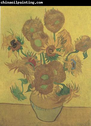 Vincent Van Gogh Still life Vase with Fourteen Sunflowers (nn04)