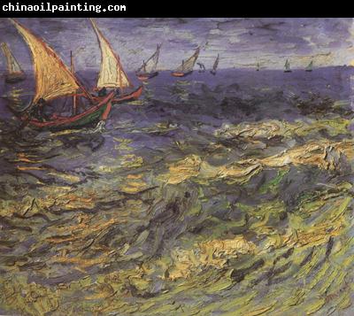 Vincent Van Gogh Seascape at Saintes-Maries (nn04)