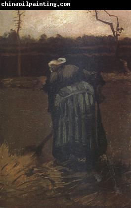 Vincent Van Gogh Peasant Woman Digging (nn04)