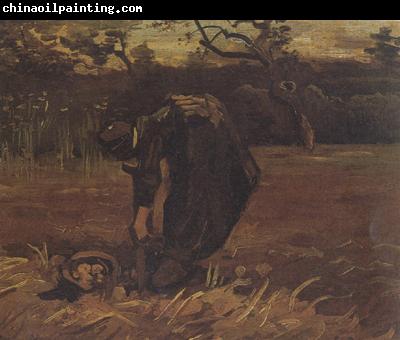 Vincent Van Gogh Peasant Woman Digging Up Potatoes (nn04)