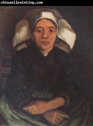 Vincent Van Gogh Peasant Woman,Seated,With White Cap (nn04)