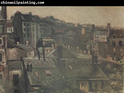 Vincent Van Gogh View of the Roofs Paris (nn04)