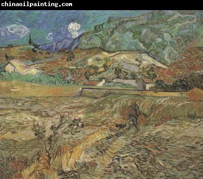 Vincent Van Gogh Enclosed Wheat Field with Peasant (nn04)