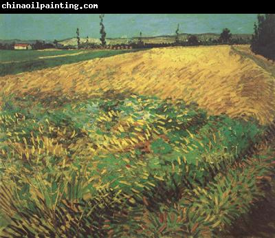 Vincent Van Gogh Wheat Field with the Alpilles Foothills in the Background (nn04)