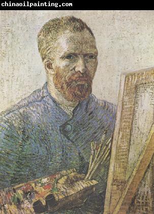 Vincent Van Gogh Self-Portrait in Fromt of thte Easel  (nn04)