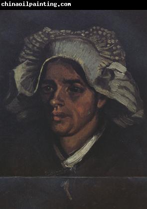 Vincent Van Gogh Head of a Peasant Woman with White Cap (nn04)