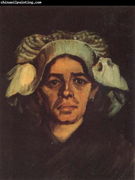 Vincent Van Gogh Head of a Peasant Woman with Whit Cap (nn040