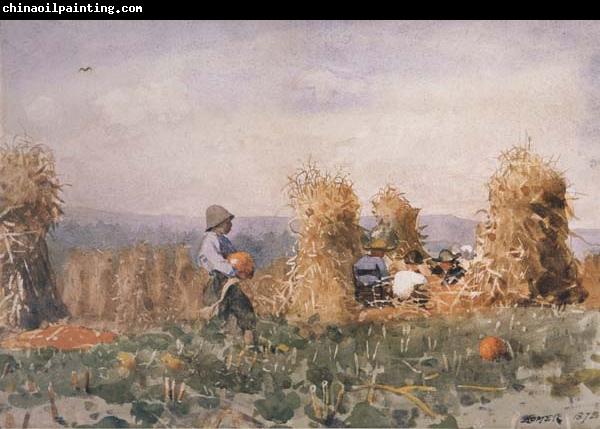 Winslow Homer Pumpkin Patch (mk44)