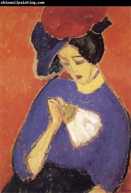 Alexei Jawlensky Woman with a Fan