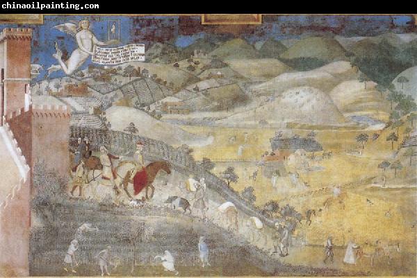 Ambrogio Lorenzetti Life in the Country