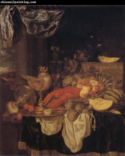 BEYEREN, Abraham van Still Life with Lobster