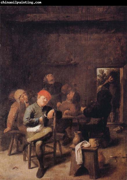 BROUWER, Adriaen Peasants Smoking and Drinking