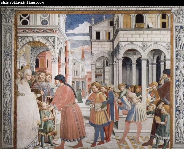 Benozzo Gozzoli The School in Tagaste