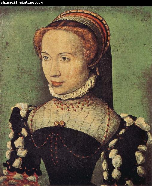 CORNEILLE DE LYON Portrait of Gabrielle de Roche-chouart