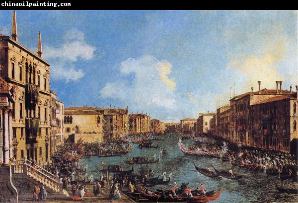 Canaletto Regatta on the Canale Grande