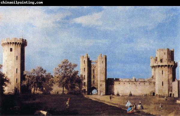 Canaletto The Courtyard of the Castle of Warwick