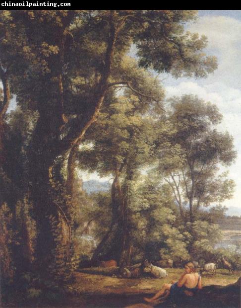 Claude Lorrain Landscape with a goatherd and goats