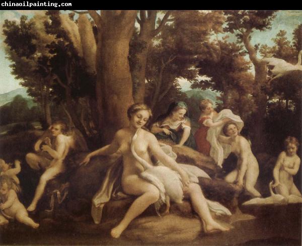 Correggio Leda and the Swan