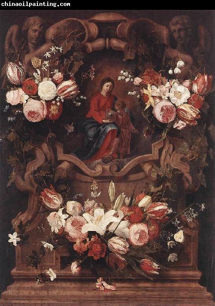 Daniel Seghers Floral Wreath with Madonna and Child