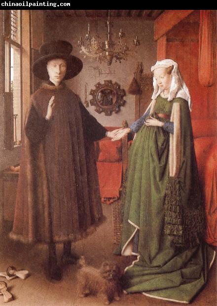 EYCK, Jan van Giovanni Arnolfini and His Wife Giovanna Cenami