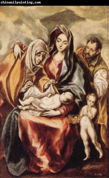 El Greco The Holy Family with St Anne and the Young St JohnBaptist