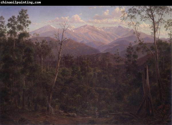 Eugene Guerard Mount Kosciusko,seen from the Victorian border