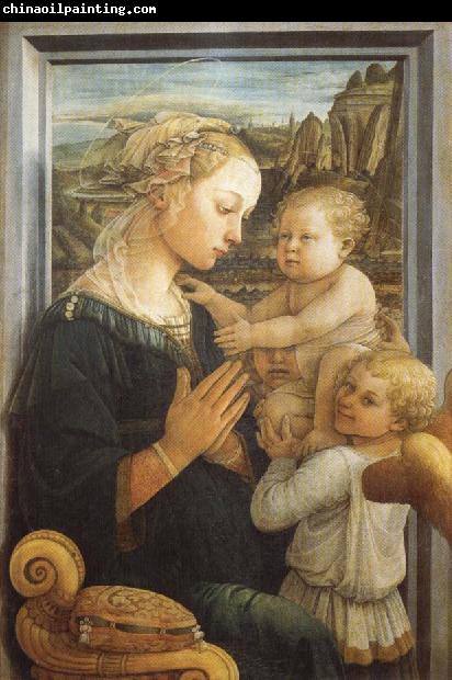 Fra Filippo Lippi Madonna and Child with Two Angels