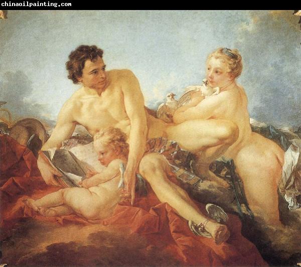 Francois Boucher The Education of Amor