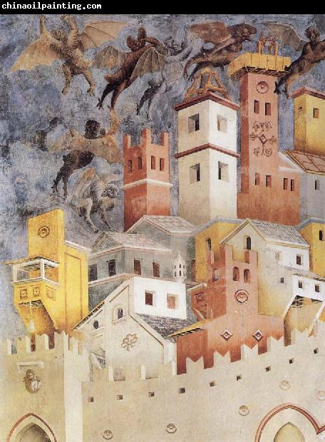 GIOTTO di Bondone The Devils Cast our of Arezzo