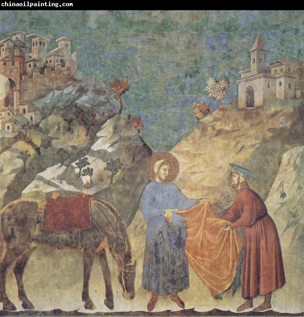 GIOTTO di Bondone St Francis Giving his Cloak to a Poor Man