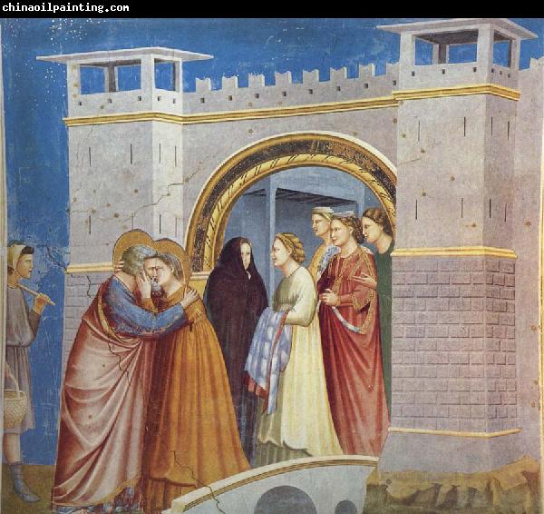 GIOTTO di Bondone Anna and Joachim Meet at the Golden Gate