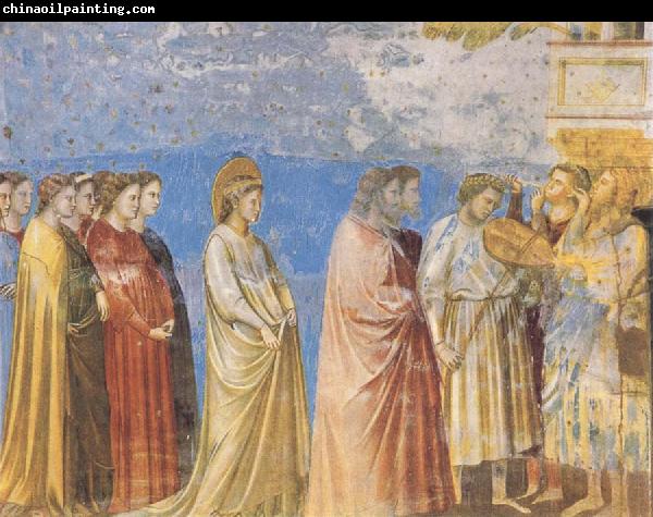 GIOTTO di Bondone The Marriage Procession of the Virgin