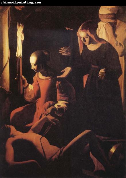 Georges de La Tour St Sebastian Attended by St Irene