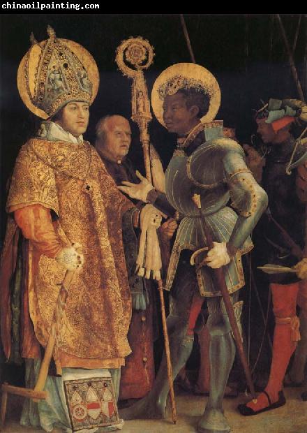 Grunewald, Matthias The Meeting of St Erasmus and St Maurice