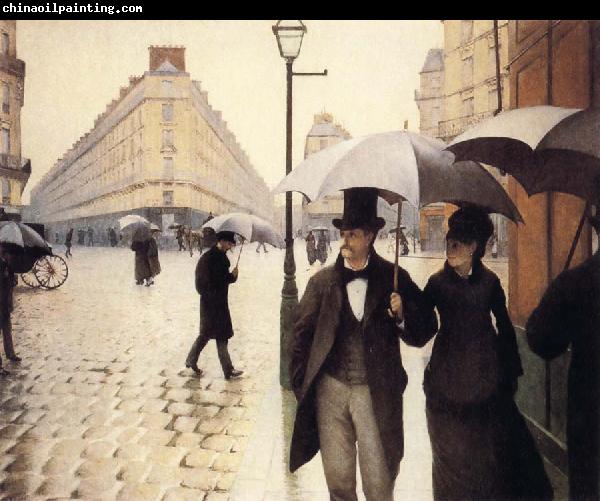 Gustave Caillebotte A Rainy Day