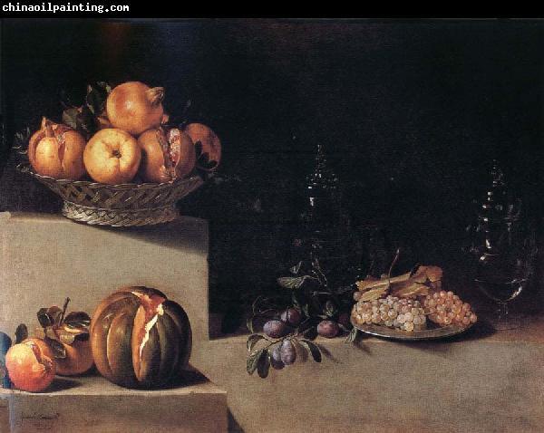 HAMEN, Juan van der Still life wtih Fruit and Glassware