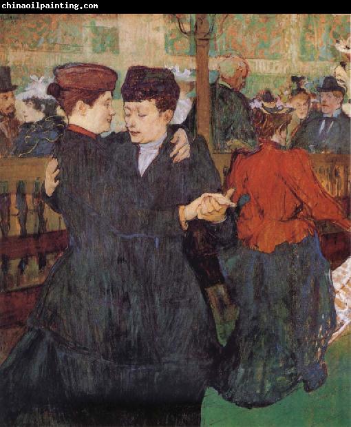 Henri de toulouse-lautrec Two Women Dancing at the Moulin Rouge