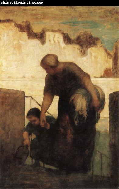 Honore Daumier The Washerwoman