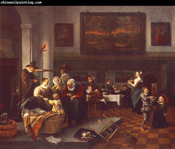 Jan Steen The Christening